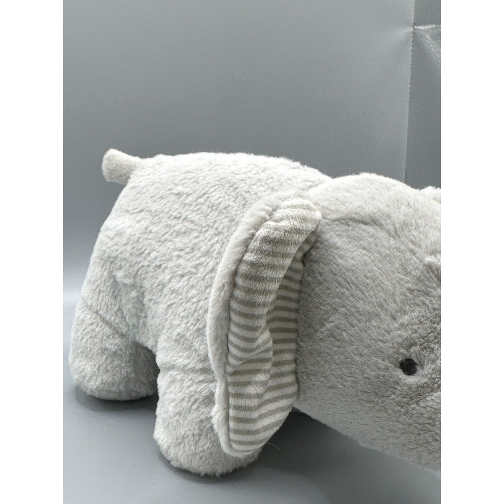 Carter's Elephant Musical Plush Wind Up Gray Stripe 9" Stuffed Animal Grey Works - Picture 9 of 16